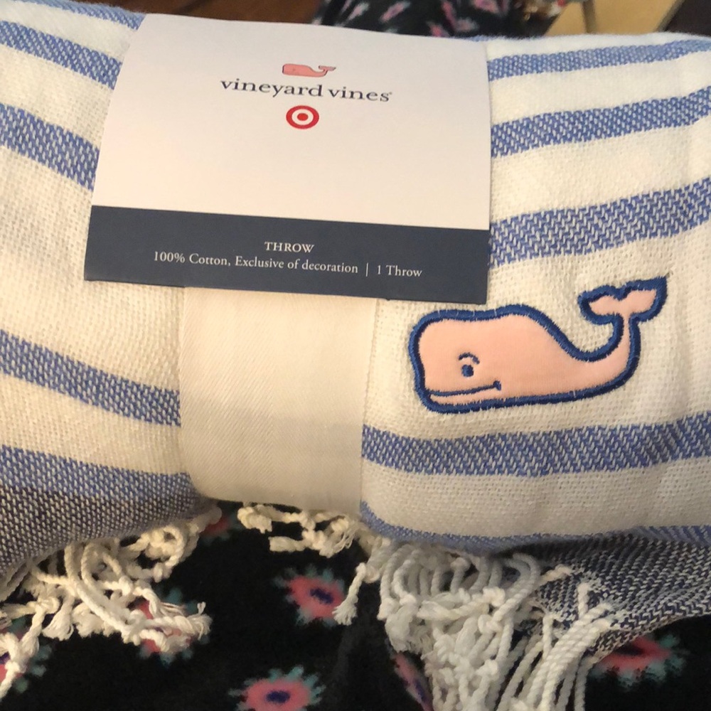 Vineyard vines decorative throw.